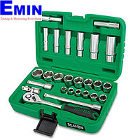 TOPTUL GCAI2602 3/8" DR. Flank Socket Set (26 pcs; 12PT)
