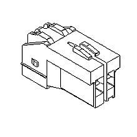 Molex 501328-0200 Receptacle Housing 3.3 W/W Inertia Lock Rec Hsg 2Ckt White