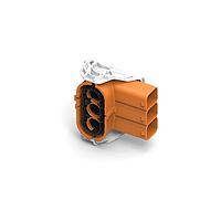 AMP Connectors - TE Connectivity 1-2141166-2 Receptacle Housing 3POS,8MM HV,REC HSG, 90DEG,ASSY,SEALED