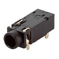 Same Sky (formerly CUI Devices) SJ3-35083A-TR Phone Connectors Audio Jack, 3.5mm, Through Hole, 3 Conductors, 0 Switches