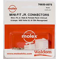 Molex 76650-0075 Connector Kits MiniFit Jr Conn Kit Plug and Recept 4Ckt