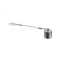 Amphenol LTW CAP-WLKMQCE2 Accessories FLOS & FLOS+, Waterproof Cap With Steel Line, Metal, Male Conecctor, Push Pull, IP68