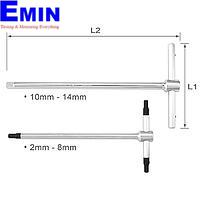 TOPTUL AGDB0518 T-Type Hex Key Wrench 5x180mm