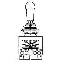 Honeywell 64AT300-5N Toggle Switches Sw Toggle N.O./N.C. 4P 7A 250VAC 28VDC
