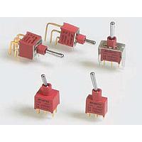 E-Switch 100AWSP1T1B1M6QEH Toggle Switches 5A 120VAC/28VDC On-None-On PC Mnt