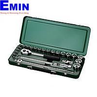 SATA 09092ME-12 25PC 1/2"DR 12PT METRIC SOCKET SET