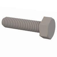 Essentra Components 50M030050J012 Cap Screw Hex Unslotted Bolt, M3 X .5 Thread, 12mm Lg