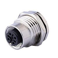 Same Sky (formerly CUI Devices) CDM1203-03A-FP-F16-67 Straight M12 Female Panel mount,  PCB Type,  Front Fastened M16*1.5?ACode 3PIN ,  Screw Copper alloy