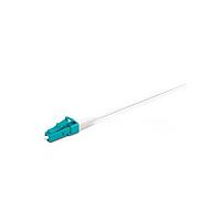 Megladon Manufacturing 6DXS1-003M Fiber Optic Cable Assemblies Multimode OM3, LCUPC Fiber Optic Pigtail 900um White, 3 Meters