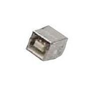 Amphenol Commercial Products UE27-BC54-130 USB Type B Connectors 4P PCB R/A TYPE B BLACK W/ REAR SHIELD