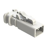 Amphenol SINE Systems ATP06-2S-OMWHT Connectors 2 Position Plug, Socket, Overmold Compatible, Standard Diameter Rear Seal, White