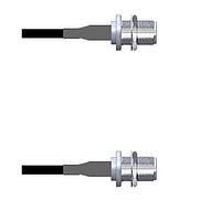 Amphenol Custom Cable Q-26026000M108i RF Cable Assemblies N-SJB/N-SJB LMR24 108I