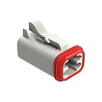 Amphenol SINE Systems AT06-4S-RD01WHT Automotive Connectors 4-Way Plug, Female Connector with Reduced Diameter Seal (E-Seal), White