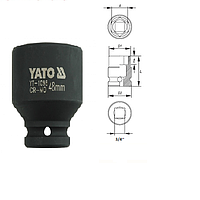 Yato YT-1098 Hexagonal impact socket 3/4" (48mm)