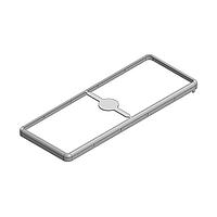 Masach Tech MS737-10F-NS EMI/RFI Shield Frame, Two-Piece 73.7 x 28.1 x 2.9mm Two-piece Drawn-Seamless RF Shield/EMI Shield FRAME (Nickel-Silver)