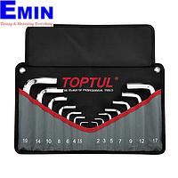 TOPTUL GPAQ1401 Short Type Hex Key Wrench Set (14 pcs)