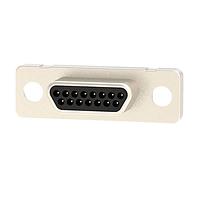 NorComp 580-M15-113L002 Micro-D D-Sub Connectors Male MICRO-D Mini D-Sub 15 Position Straight Vertical Solder