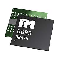 Intelligent Memory IM8G08D3FFDG-125 SDRAM - DDR3 DDR3 8Gb, 1.35V/1.5V, 1Gx8 (2CS), 933MHz (1866Mbps), 0C to +95C, FBGA-78