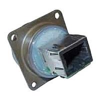 Amphenol Socapex RJF2SA2G05100BTX Ethernet Cables / Networking Cables RJ45 Sq Flange Recpt Sealed 0.5M Olive