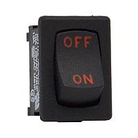 Carling Technologies 651122-BB-0N Subminiature 1-pole, ON - None - OFF, 10A 125-250VAC 1/4 HP, Non-Illuminated Matte Black Rocker Switch with .187 Tab (Q.C.)