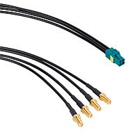 Amphenol RF 095-820-176M100 RF Cable Assemblies CA FAKRA- SMA SJ-SJ Z KEY