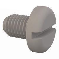 Essentra Components 012528P037 Pan Slotted Pan Slotted Screw, 1/4-28 Thread, 3/8 Lg