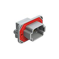 Amphenol SINE Systems AT13-08PA-BM01CP Automotive Connectors 8 Position 90  Flange Mount PCB Receptacle