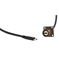 Amphenol Socapex USB3CFTV2ZN015 USB 3.2 Gen 1 USB-C SQUARE FLANGE RECEPTACLE