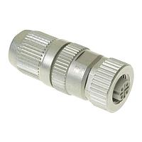 HARTING 21032812405 Straight 4P Fmle M12-L D-Code Straight Harax