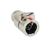 ITT Cannon MKJCL1C11Z6-6DA Connectors Flange Plug, Zinc Ni 6-6, Socket, A Key