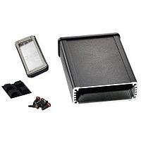 Hammond Manufacturing 1457J1202EBK EMI/RFI Shielded EMI/RFI Alum/Flanged 4.73x3.3x1.12" Black