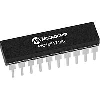 Microchip Technology PIC16F17146-E/P MCU's 28KB Flash, 512B RAM, 128B EEPROM, 12b Diff. ADCC, 1xOP-AMP, 2x16-bit dual PWM