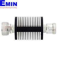 Fairview SA75DMDF25W-06  6 dB Fixed Attenuator 7/16 Male To 7/16 Female Up To 7.5 GHz Rated To 25 Watts With Black Aluminum Heatsink Body