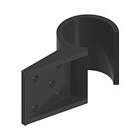 Banner Engineering SMBPVA2 Sensor Hardware Bracket: Set of 4 molded brackets; Snaps onto standard 28 mm diameter pipe; 2 required per sensor