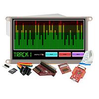 4D Systems SK-gen4-70DT-SB-PI Display Development Tools Starter Kit for gen4-uLCD-70DT-SB-PI with 4D Serial Pi Adaptor, 4D-UPA , 4GB Industrial microSD Card, 150 mm FFC Cable, 5-way female-to-female ribbon cable with male-to-male adaptor