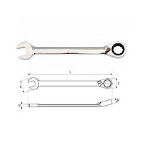 Yato YT-1656 Combination ratchet wrench 13mm