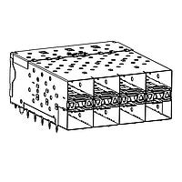 Molex 76092-5002 SFP Stacked SFP+ 2X4 con nn assy w/ tin tails