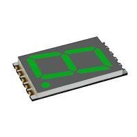 VCC DSM7UA70105T Numeric Display Ultra Thin Display 1 dig .7 in GRN T/R