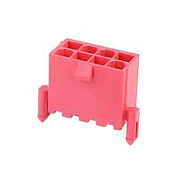 Molex 172447-0408 Headers Mini-Fit Versa Color Hdr, DR, Vrt, w/Peg 8Ckt SN GW Red