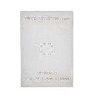 Chip Quik IPC0098-S Sockets & Adapters LGA-28 Stainless Steel Stencil