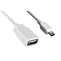 Qualtek Electronics 3021067-01M USB 2.0 USB 2.0 F TO M STRAT 1M CORD WHITE