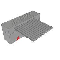 Samtec FFSD-06-S-20.00-01-N IDC Socket Cable .050" Low Profile Tiger Eye(TM) IDC Ribbon Cable Assembly