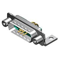 Molex / FCT 173107-1128 Mixed Contact D-Sub Connectors FCT ML DSUB RA PC PLG 7W2 W/CLINCH