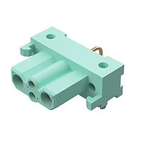 Amphenol Positronic DF04F4N/AA Connectors DragonFly Gold Plating 4 Pos 22-16 AWG Copper Alloy Female Right Angle 2 Row