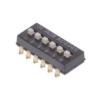 P&B ADE06S04 DIP Switches SWITCH DIP SPST EXT ACT 6POS SMD
