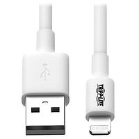 Tripp Lite M100-003-WH Lightning 3' USB SYNC/CHRG CBL iPHONE iPAD iPOD-WHT