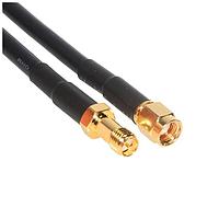 Amphenol Cables on Demand CO-058SMAMFRP-015 RF Cable Assemblies RG58 REV POLARITY SMA M/F 15