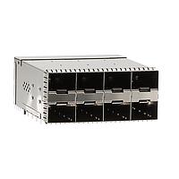 AMP Connectors - TE Connectivity 2339978-5 Cage Assemblies SFP56 STACKED 2X4 RECEPTACLE ASSEMBLY