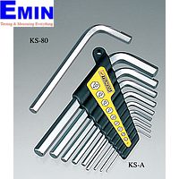 Tsunoda KS-A Short Hex Key Wrench (1.5～10.0mm/9pcs)