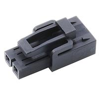 Molex 215913-1002 Housings Mini-Fit Max Receptacle Housing, Single Row, UL 94V-0, 2 Circuits, Glow-Wire Capable, Black